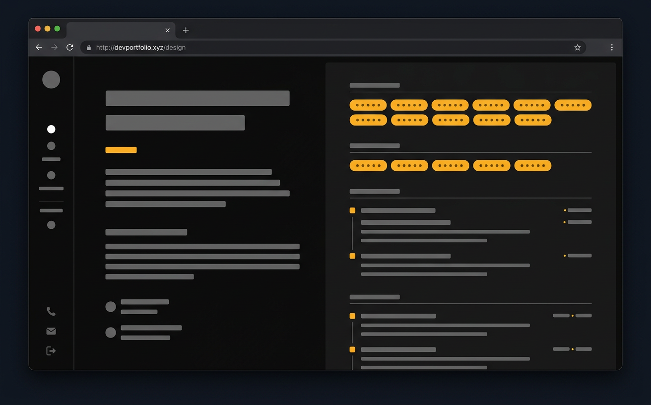 Screenshot of Personal Developer Portfolio